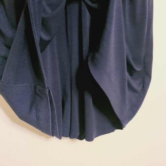 BCBGeneration | Women's Navy Blue Surplice Skorts Romper (Size Medium) - Picture 9 of 12